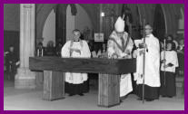 NAve alter dedicated by Bishop of Edmonton